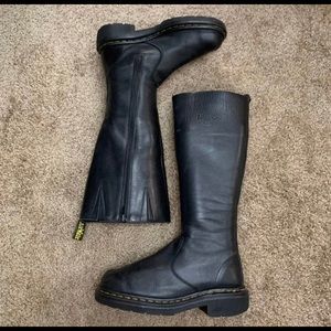 RARE VINTAGE DR. MARTEN - 9491 Black Tall Leather Knee-High Boots